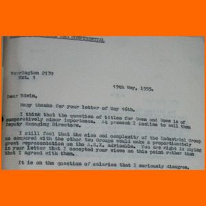 Hinton memorandum 1955