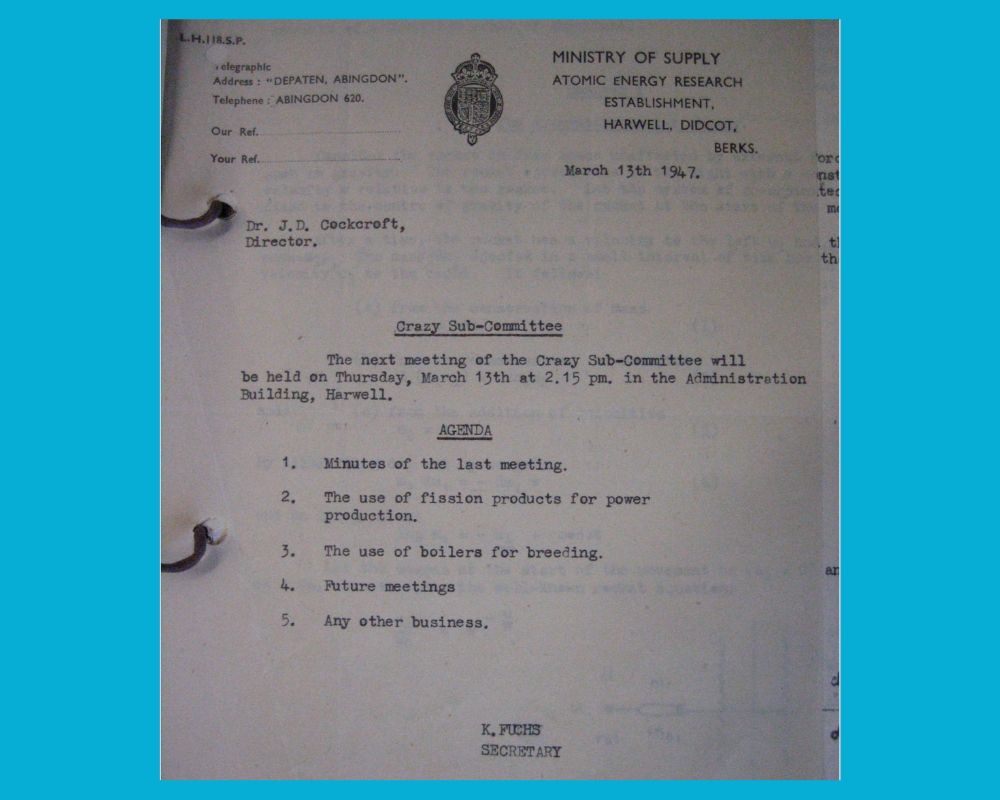 Crazy Sub-Committee agenda