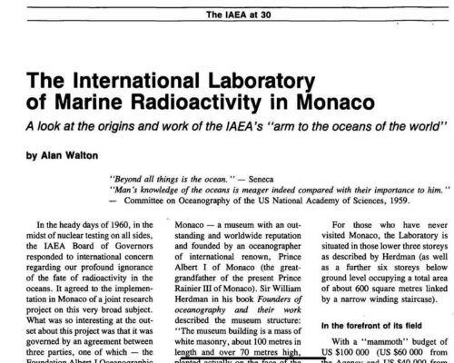 IAEA's marine laboratory