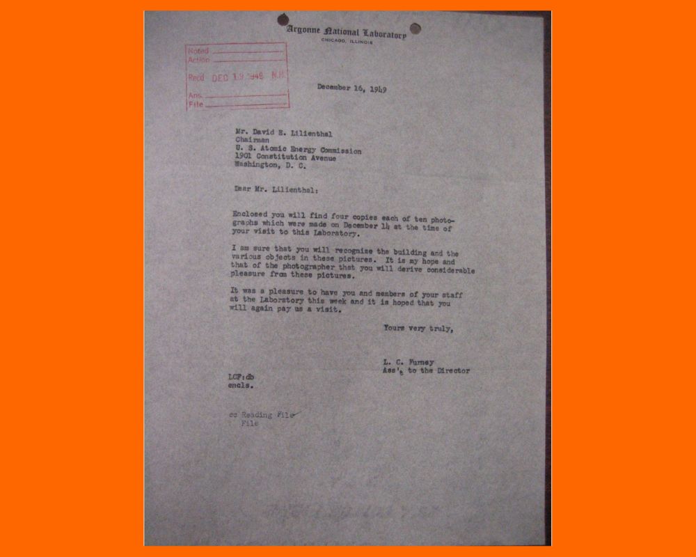 Furney to Lilienthal