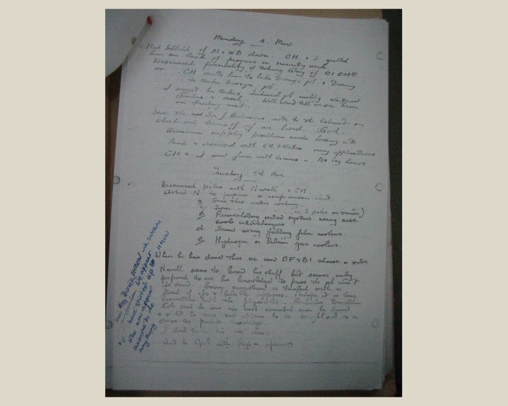 Leonard Owen diary entry