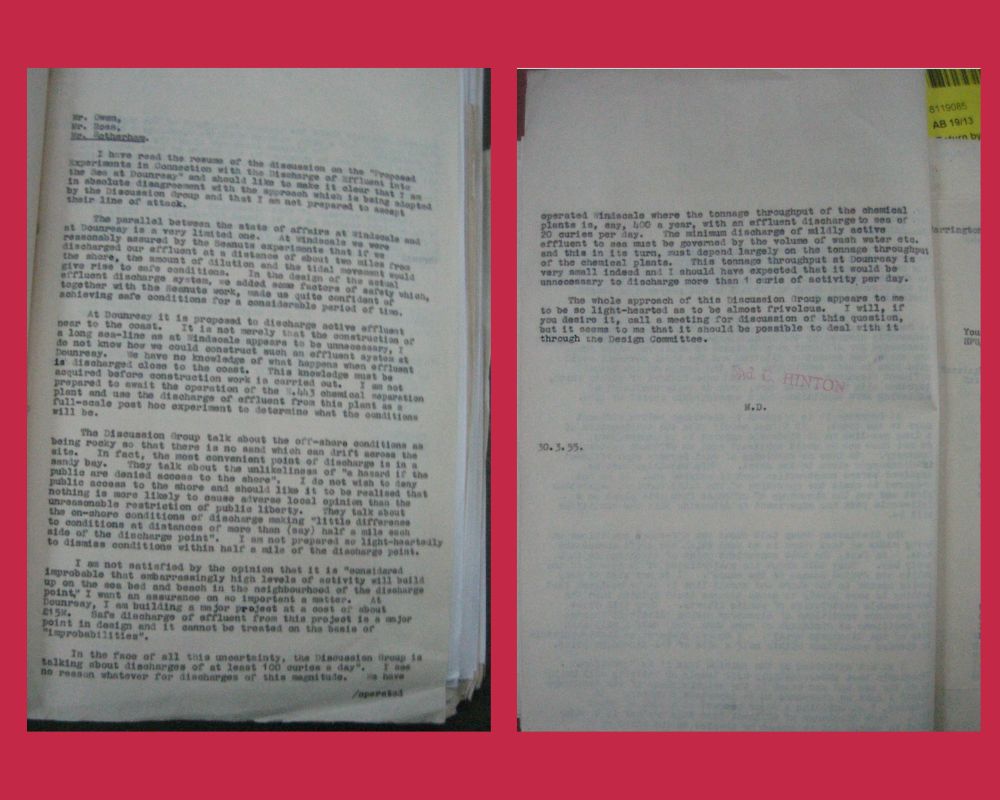Hinton 1955 memo