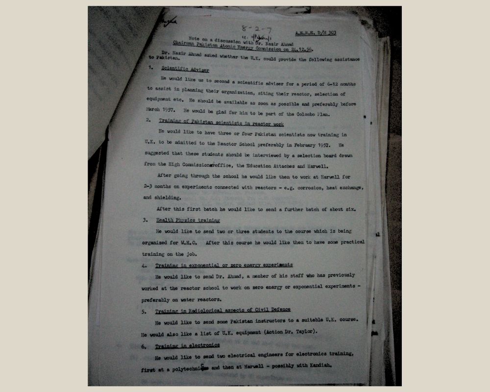 Cockcroft 1956 meeting minutes
