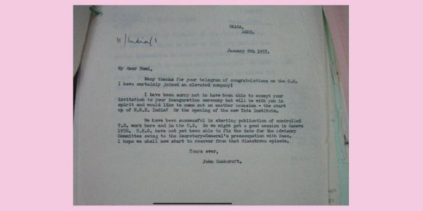 Cockcroft letter