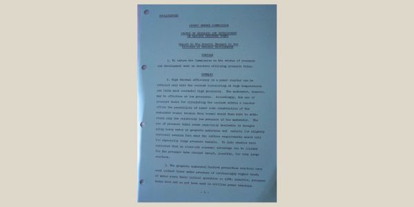 AEC 1957 report extract
